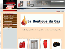 Tablet Screenshot of laboutiquedugaz.com